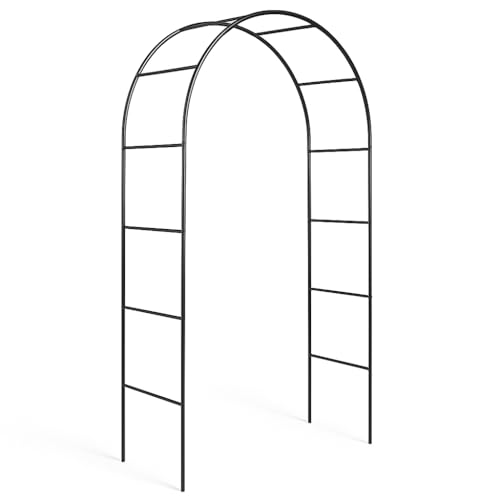 Garden Arch Metal Frame for Climbing Plants and Roses Indoor Outdoor Wedding Decorations Steel Construction