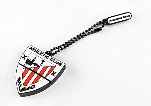 Athletic Club de Bilbao   Pendrive de 32 GB   Forma y Colores del Escudo del Club   Incluye Pequeño Colgante   Acabado Engomado y de Ligero Peso   Producto Oficial del Equipo