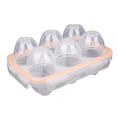JINGYAN Egg Baskets Portable Camping Shockproof And Leakproof 6 Eggs Carrier Container Case Holder Egg Storage Box