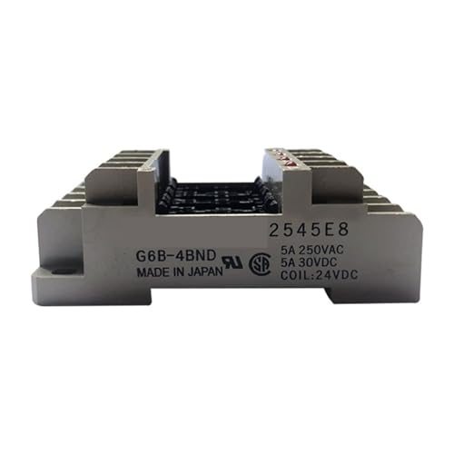 Relé G6B-1114P-US-24VDC y zócalo gris de 2 piezas para automatización