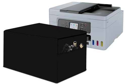 Image of Stylista Waterprood and Dustproof Printer Cover Suitable for Brother Auto Duplex Monochrome Laser DCP-L2605DW, Heavy-Duty black Thick Polyester
