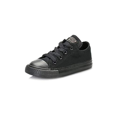 Converse Infant Black Monochrome All Star Low Sneakers-UK 9 Infant