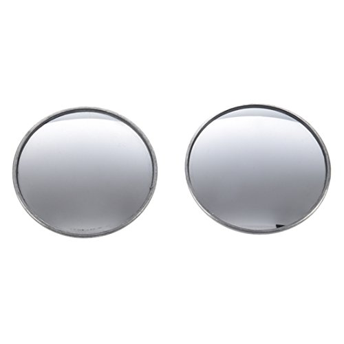 Qwertfeet 2 unids Espejo Convexo Redondo Adhesivo Punto Ciego Set