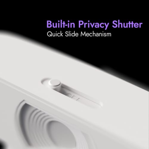 Image of Kreo Owl Full HD 1080P 60 FPS Webcam with Auto-Focus and Built-in Dual Digital Mic, Plug and Play Setup for Video Call, Streaming, YouTube and More, Built-in Privacy Shutter with 360 Rotation (White)