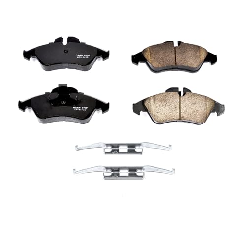 Image of PowerStop Front Brake Pads for Dodge Sprinter 2500 2003-06 |Sprinter 3500 2003-06 |Freightliner Sprinter 2500 2002-06 - Z17 Ceramic Brake Pads with Installation Hardware, 17-950