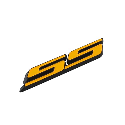 Image of 1PC SS Emblem 3D Metal Car Sticker Decoration Car Side Rear Badge for Cars Trucks SUV Luggage Computers (Yellow Black)
