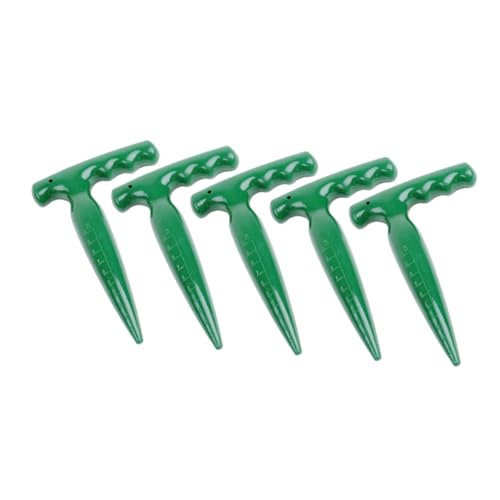 ARTIBETTER Gardening Accessories 5pcs Planting Dibber Soil Punch for Home and Garden Durable and Easy to Grip