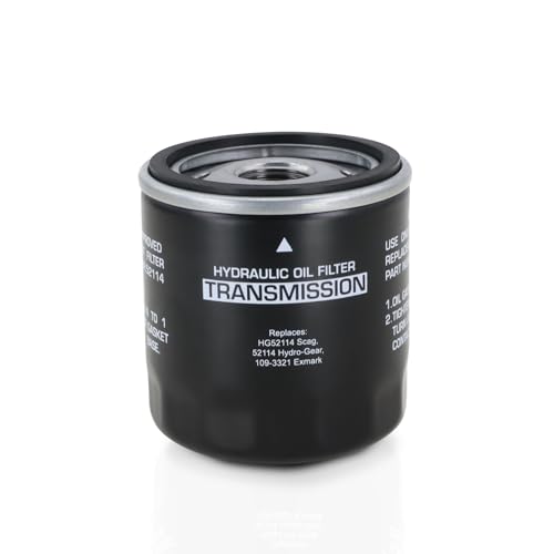 Oil Filter Replacement for Hydro-Gear 52114 Oil Transmission Filter Fits for Toro 109-3321 Ariens/Gravely 21545100 Bad Boy 063-1050-00 Husqvarna 539113466 (1 Pack)