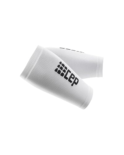 CEP Athletic Compression Forearm Sleeves for Men & Women, White/Black IV (PAIR)