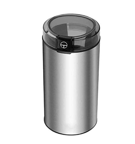 ZOUSHUAIDEDIAN Elektrische Kaffeemühle, Kaffeebohnenschleifmaschine mit Edelstahlklinge, geräuschloser Betrieb, for…