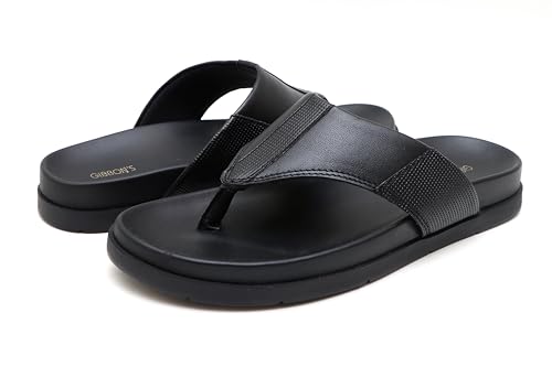 Image of GIBBON'S Series Men's Leather Sandals|Ethnic, Formal, Office Slipper for Man