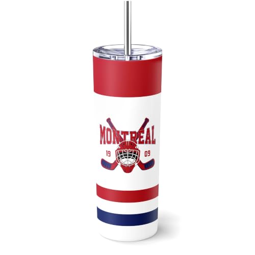 Image of ANTKING Montreal Tumbler 20oz Travel Mug Custom Name Number Gifts | Stainless Steel Insulated Coffee Cup for Men Women