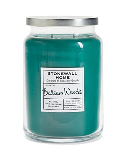 Stonewall Home Balsam Woods, Large Apothecary Jar Candle