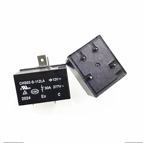 Relais CHS02-S-112LA 12VDC à 4 broches haute conductivité, kit de 5 unités pour PCB