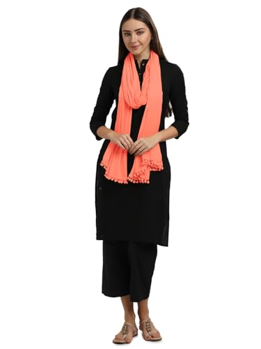 Image of Morrio Chiffon Solid Dupatta For Women