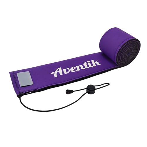 Aventik Lightproof Neoprene Fishing Rod Sleeve Rod Sock Fishing Pole Sleeve Rod Covers Labeled Protective Sock for Casting, Spinning, Trolling Fishing