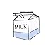 TraveT Fashion Cartoon Milk Lemonade Brooch Pin Cute Enamel Lapel Pin for Clothes Bags Backpacks,Xz1435-1 (Milk)