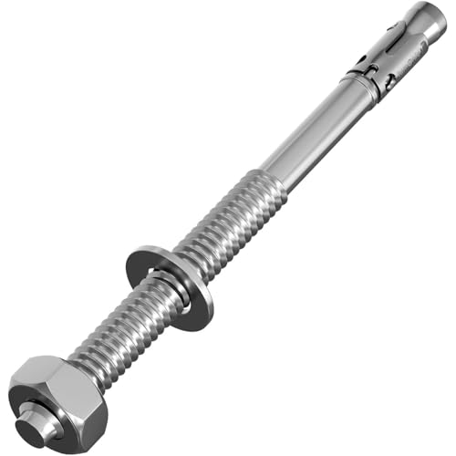 Lumonic 5x Schwerlastdübel M12 x 220mm | hochwertige Keilanker...