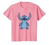 22DNLS00795B-002 Disney Lilo & Stitch Full Body Frontal View Cute Portrait T-Shirt, Enfant, Rose, 2 ans