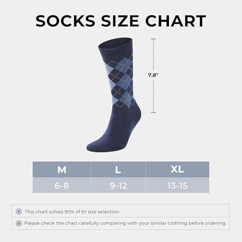 Image of BAMBOO COOL Men's Crew Socks Bamboo Viscose Breathable Rib Dress Socks For Men, Casual Lightweight Comfort 6 Pack