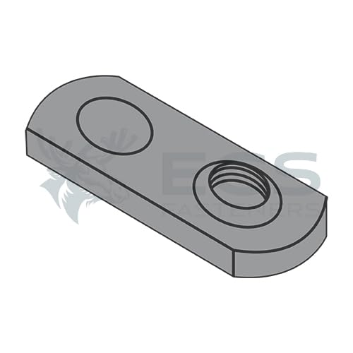 Generic 10-32 One Projection Tab Weld Nut Plain Single - ECS-11NWP1