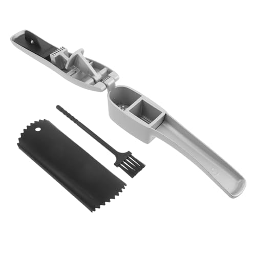 Alipis 1 Set Garlic Press Set with Peeler and Cleaning Brush Heavy Duty Garlic Mincer for Effortless Crushing Kitchen Tool and Easy Skin Removal