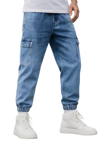 Noble Monk Men's Denim Jeans | Stylish Casual Wear | Stretchable Cotton Trousers | Comfortable Everyday Pants | Travel, Outdoor & Streetwear Deal