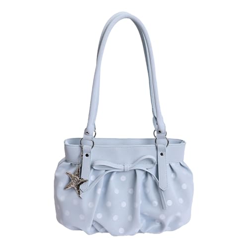 Sac à main Y2k fourre-tout en cuir PU plissé pour femme tendance et active