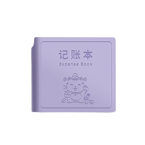 Leather-Faced Family Finance Personal Account Book Japan and South Korea Cute Hand Account Book-Purple