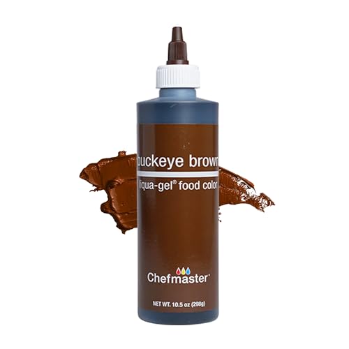 Colorante Para Ropa, Toy Chefmaster - Gel de licra para alimentos de 26,7 g, color café