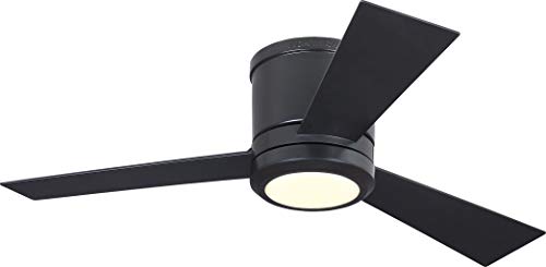 Monte Carlo 3CLYR42OZD-V1 Clarity II 42" Hugger Fan with LED Light and Remote Control, 3 Blades, Oil Rubbed Bronze