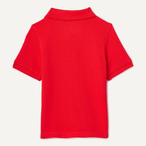 Image of Amazon Essentials Toddler Boys' School Uniform Short-Sleeve Pique Polo Shirts, Breathable Cotton, Button Closure, Multipacks
