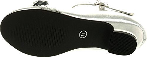 Girls Mary Jane Shoes with Pretty Satin Rolled Rosettes Patent4