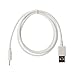 Produktbild Kingfisher Technologie 90 cm USB 5 V 2 A PC Weiß Ladegerät Power Kabel führen Adapter (22AWG) für Storage options Scroll Plus Tauchermaske "Tablet
