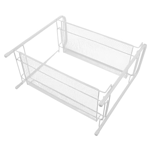 Cuisine encombrée solution avec l'organisateur double couche en acier inoxydable