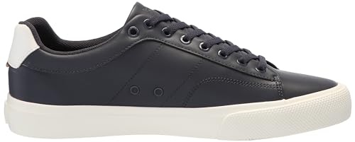 Image of BOSS Men's Aiden Logo Block Leather Low Top Sneakers | Casual Shoes