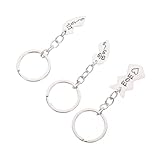 Healeved Creativo Metálico para y Pequeña Colgante de Elegante del Madre Adorno Llaveros y Significativos