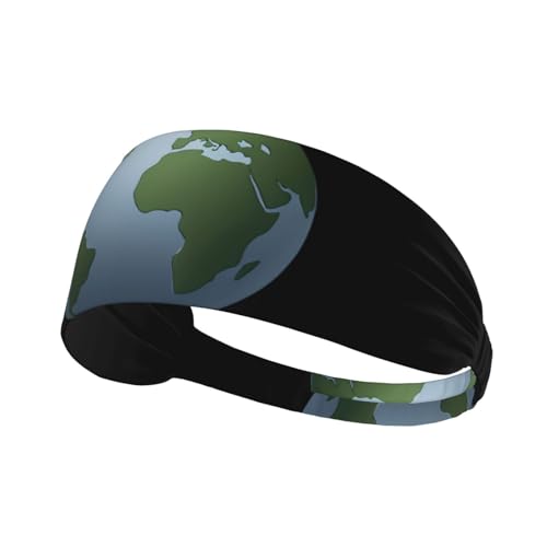 WHJWZY Diadema elástica para ejercicio, diadema suave y transpirable para correr, ciclismo, yoga y más estampado de globo