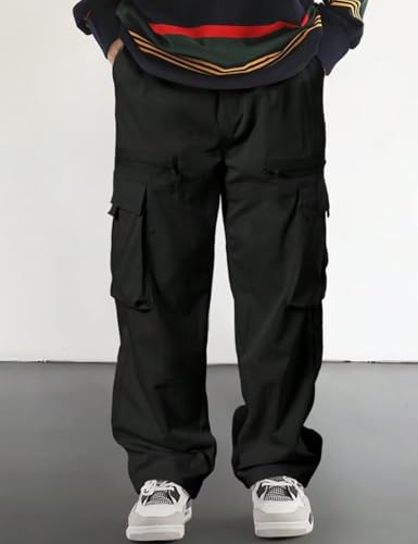 2K Pants Men Baggy Cargo Pants Hip Hop Gothic Parachute Sweatpants3