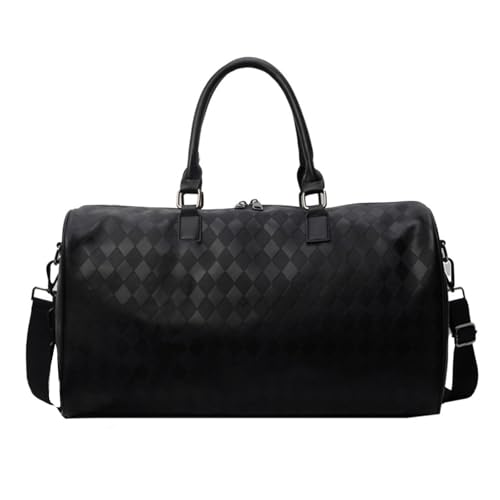 Large Capacity Fitness Bag Travel PU Leather Luggage Fashion Sport Overnight For Vacation Gym Pu Leather Overnight Large Capa