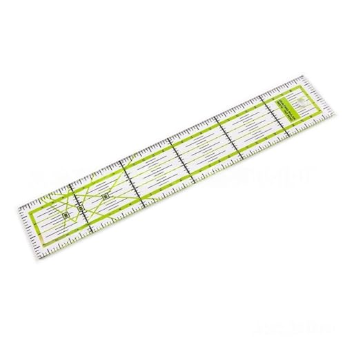 12 x 2 Acrylic Sewing Guide Precision Non-Slip Measuring Tool Multi-Purpose Ruler for Quilting Tailoring DIY Crafts Dressmaking