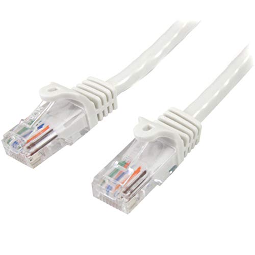 StarTech.com Cat 5e Snagless Ethernet Cable White 0.5M