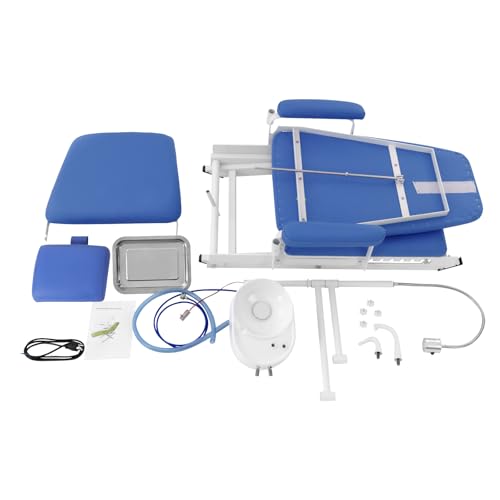 Sedia da dentista pieghevole portatile con schienale, design mobile autoportante, supporta fino a 150 kg, ideale per cliniche e assistenza domiciliare, durevole e comoda