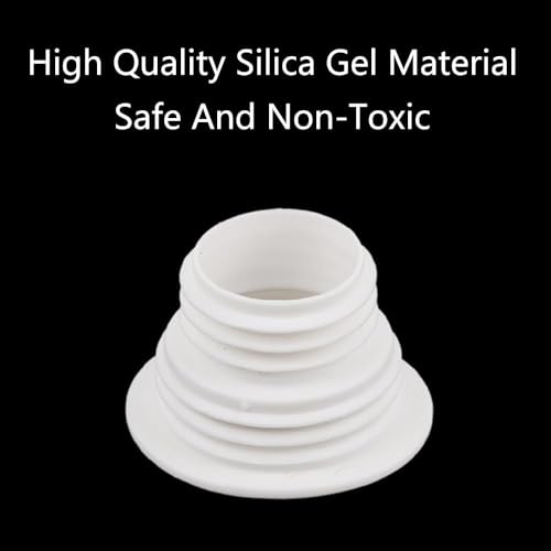 Image of Drain Pipe Seal Hose Silicone Plug,Silicone Sealing Plug Kitchen Pipe Sewer Seal Ring Washing Machine Drain Multipurpose Pipe Connector Bathroom Kitchen Laundry (Pink)