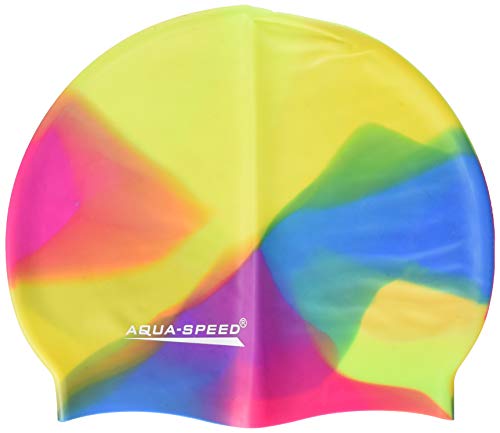 Aqua-Speed Herren Bunt Silicone s Multicolor Badekappe, Mix, Einheitsgröße