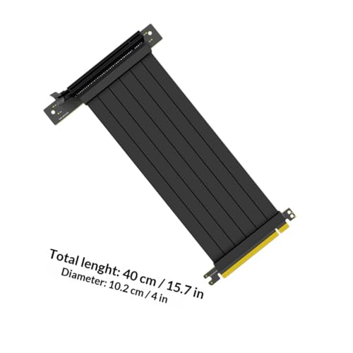 Câble riser PCI-E 3.0 16x 40cm noir à angle 90 degrés anti-desserrage pour GPU - 2