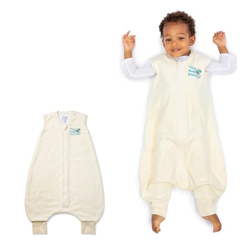 Image of Baby Merlin's Magic Dream Sack Walker - Microfleece Cotton Wearable Blanket - Walker Sleep Sack for 12-18 Months Babies - Promotes Restful Sleep and Hip of Movement - Cream