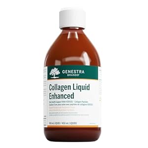 Genestra Brands Collagen Liquid Enhanced | Skin Health Support With Collagen Peptides | 450 ml Liquid | Natural Pomegranate-Raspberry Flavour