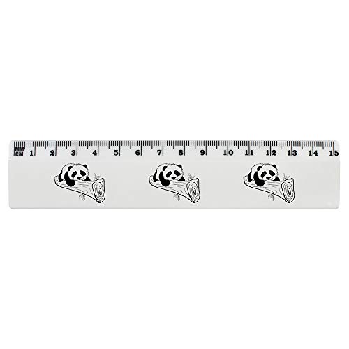 Azeeda 'Baby Panda' 15cm (6 Inch) White Plastic Ruler (RL00045252)