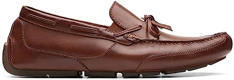 Clarks Men's Markman Lace Loafer, Dark Tan Leather, 13 | Image 1